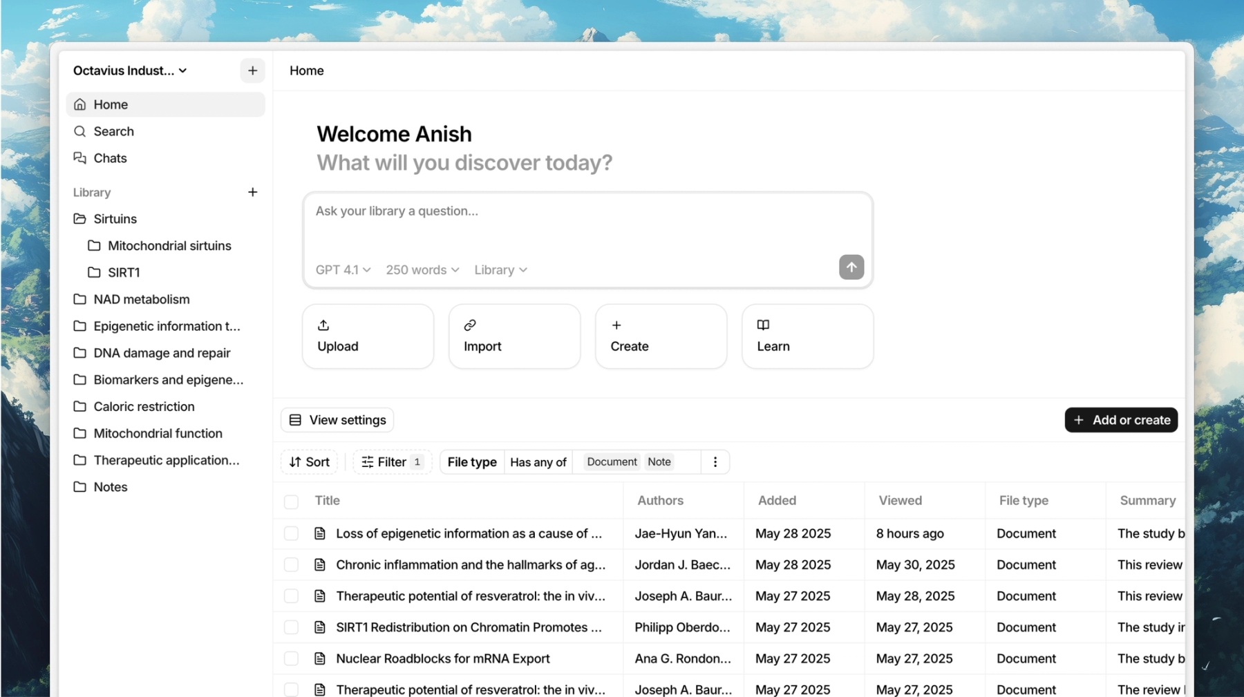 Anara Workspace: Organizing your PDF research papers and collections in a central library