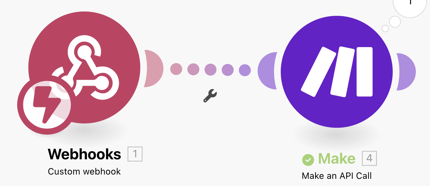 Setting up automated webhooks and integrations in Make