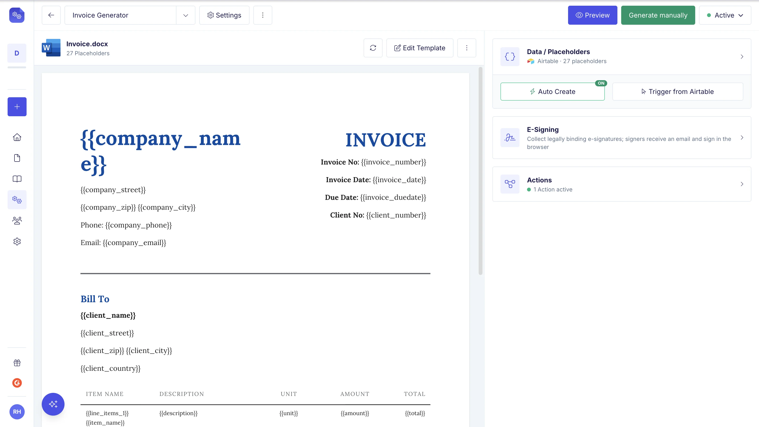 DocsAutomator Integrations: Airtable, Glide, Make.com, SmartSuite, and REST API