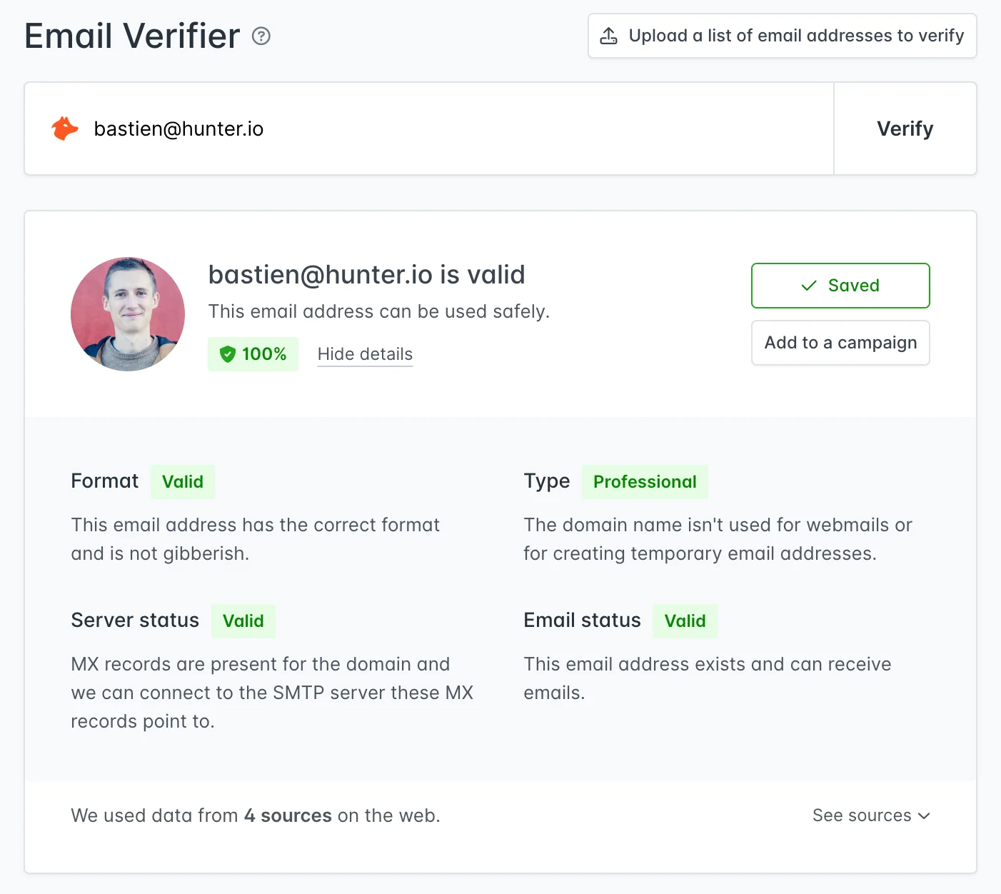 Email Verification Status Indicators