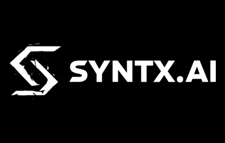 SYNTX.AI unified dashboard showing AI model categories for Text, Image, Video, and Audio with token usage statistics