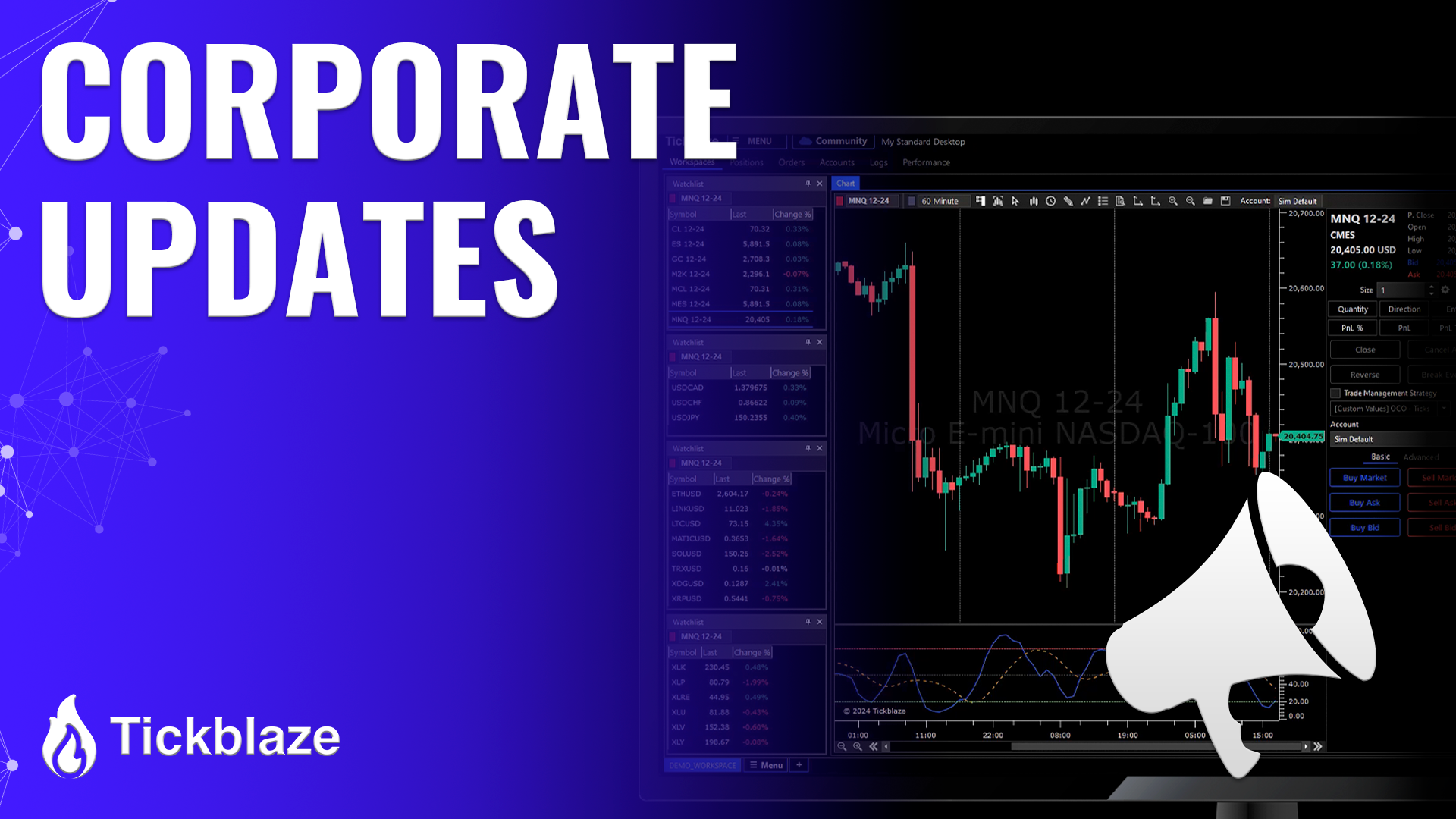 TickBlaze Marketplace showcasing premium indicators, add-on tools, and custom strategies