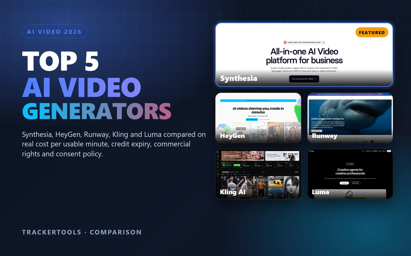 Top 5 AI Video Generators in 2026