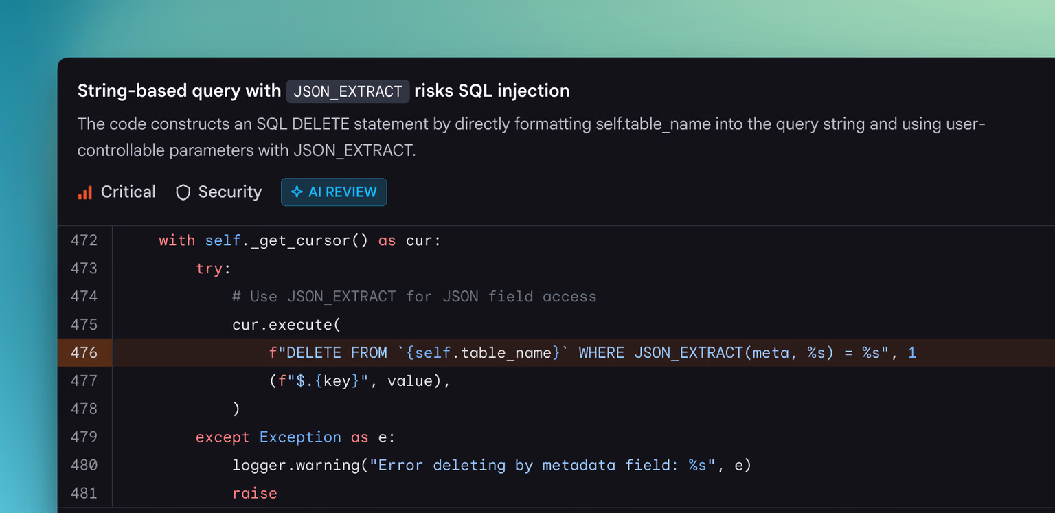 DeepSource static analysis dashboard highlighting code issues, security alerts, and AI Autofix proposals